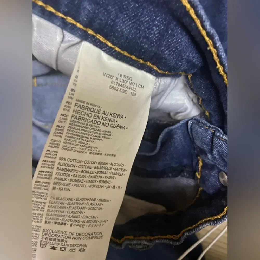 Levi’s 502 Regular Taper Denim Jeans 28x30